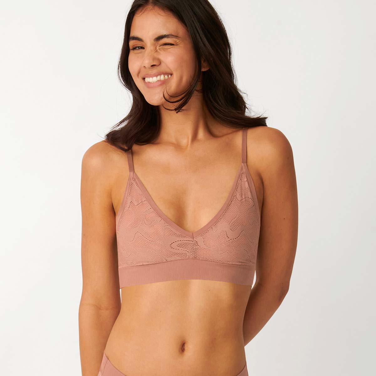 Sloggi Go Allround bralette top, lyserød - 10210986 - 6802 - Indian Summer
