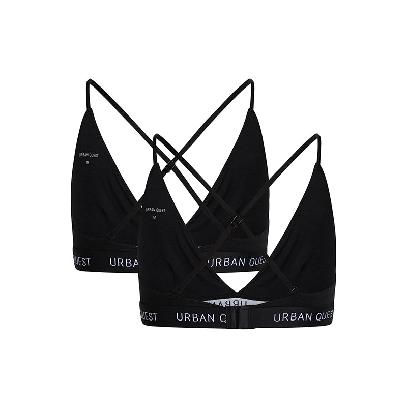 Urban Quest 2-Pack Bamboo Triangle - Black - 1140-9000