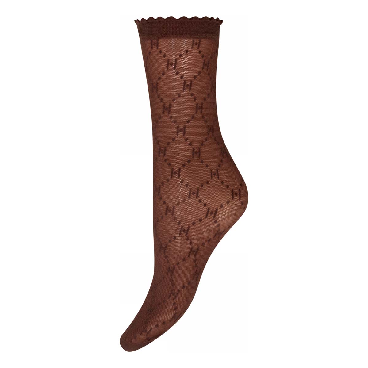 Hype The Detail Logo 25 Denier strømper, brun - 3-21013-75 - 4356 - Brown