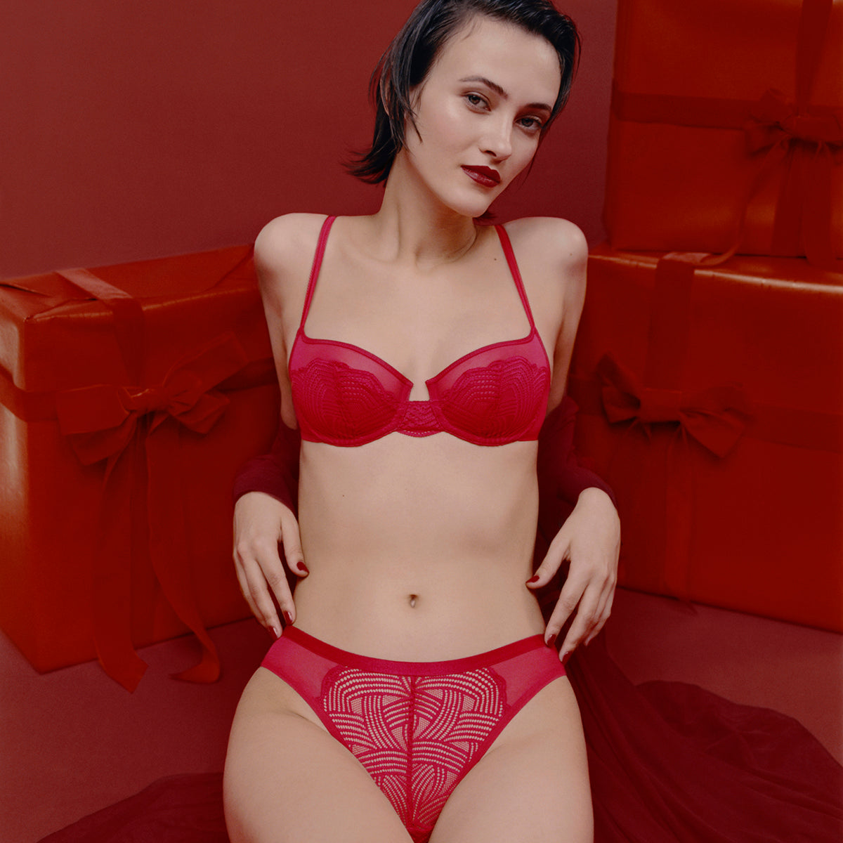 Triumph Delightful Spotlight Brazilian - Rouge - 10219844-00IX