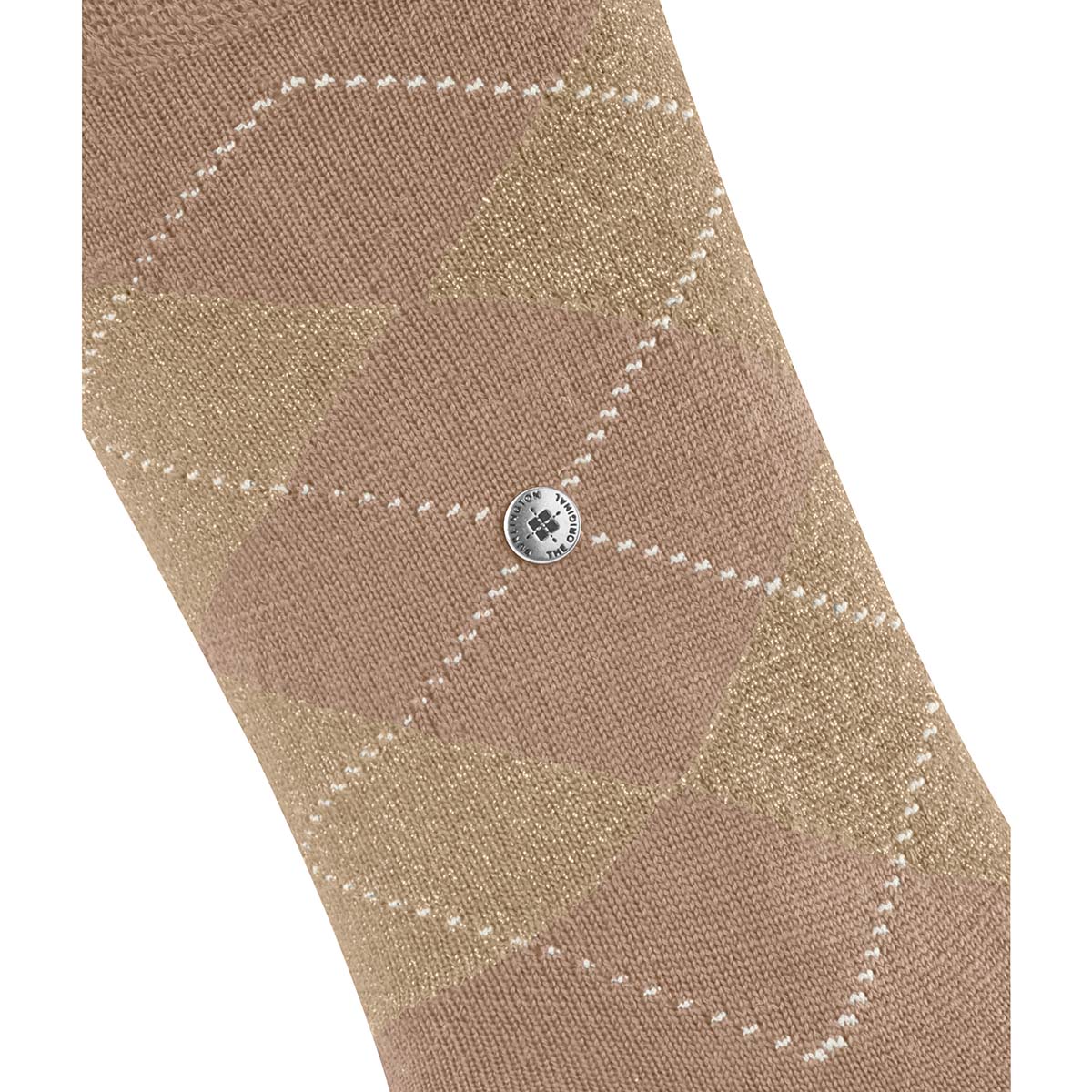 Burlington Marylebone Glitter ankelstrømper, brun - 22182 - 5038 - Camel