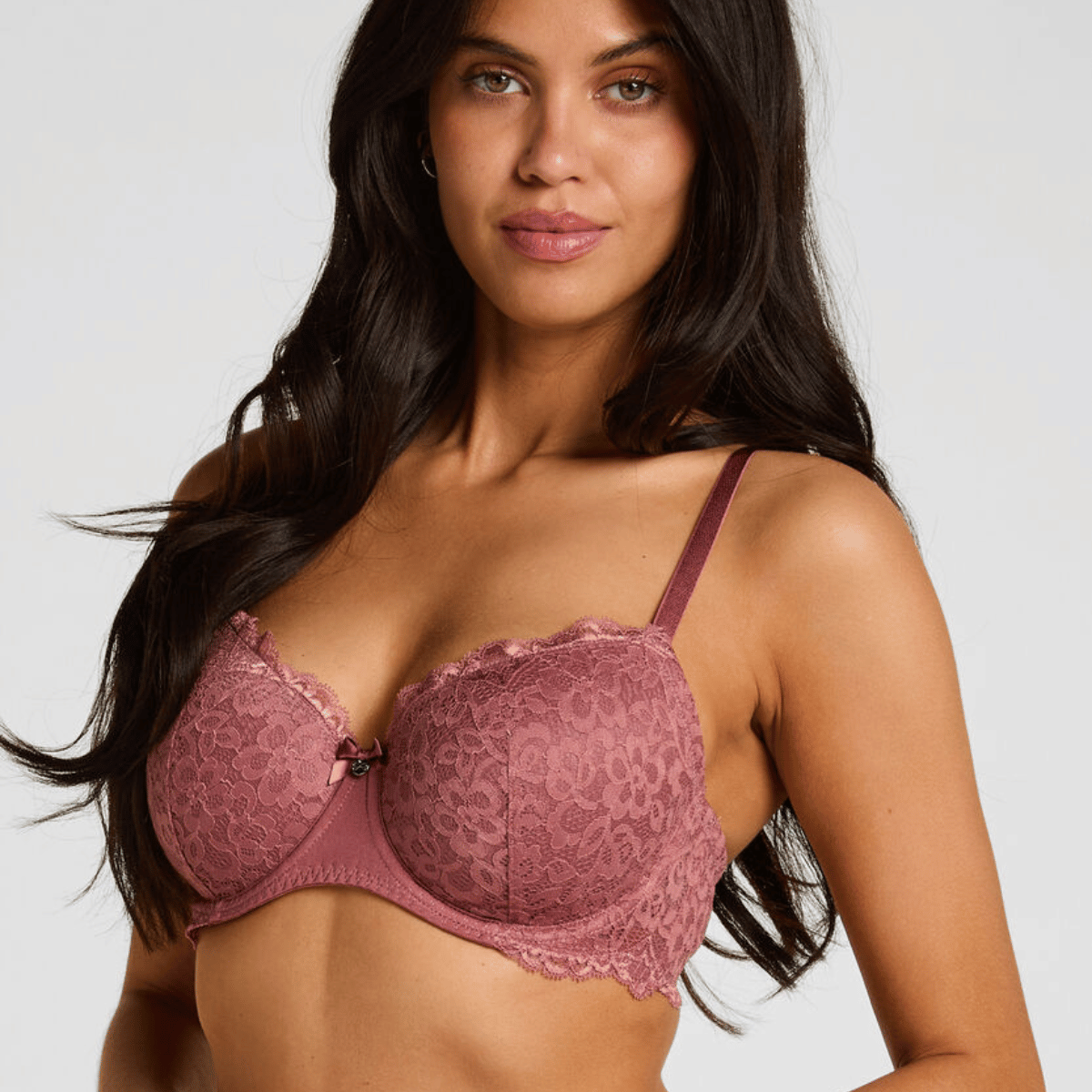 Hunkemöller Marine BH med bøjle, rosa - 305870 - Renaissance Rose - Renaissance Rose