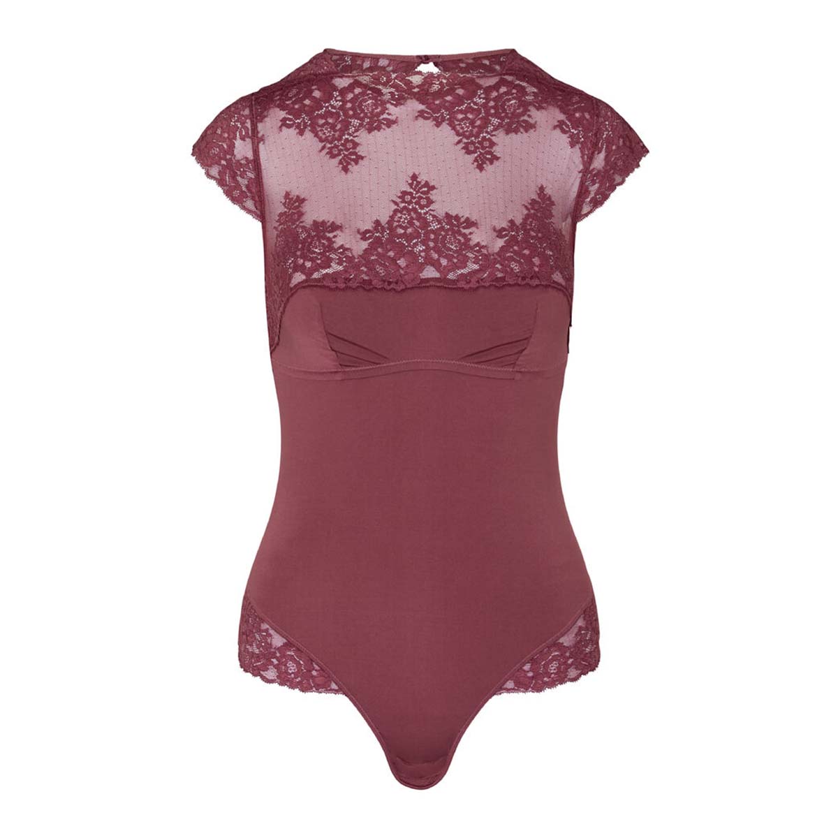 Hunkemöller Rosie bodystocking, rosa - 305943 - Renaissance Rose - Renaissance Rose