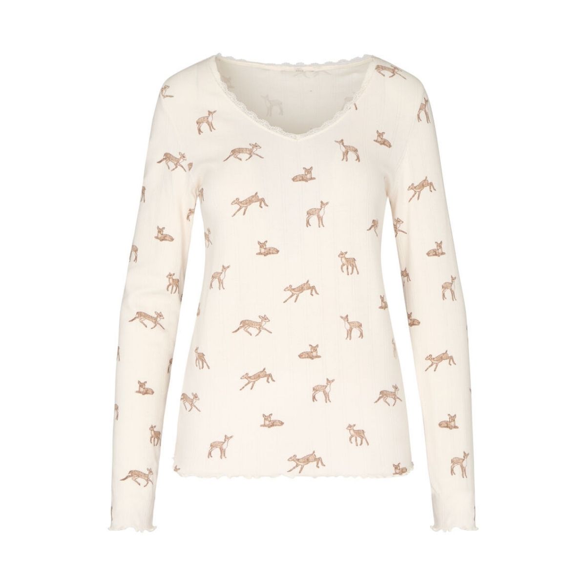 Hunkemöller nattrøje, creme - 307179 - gardenia - Gardenia