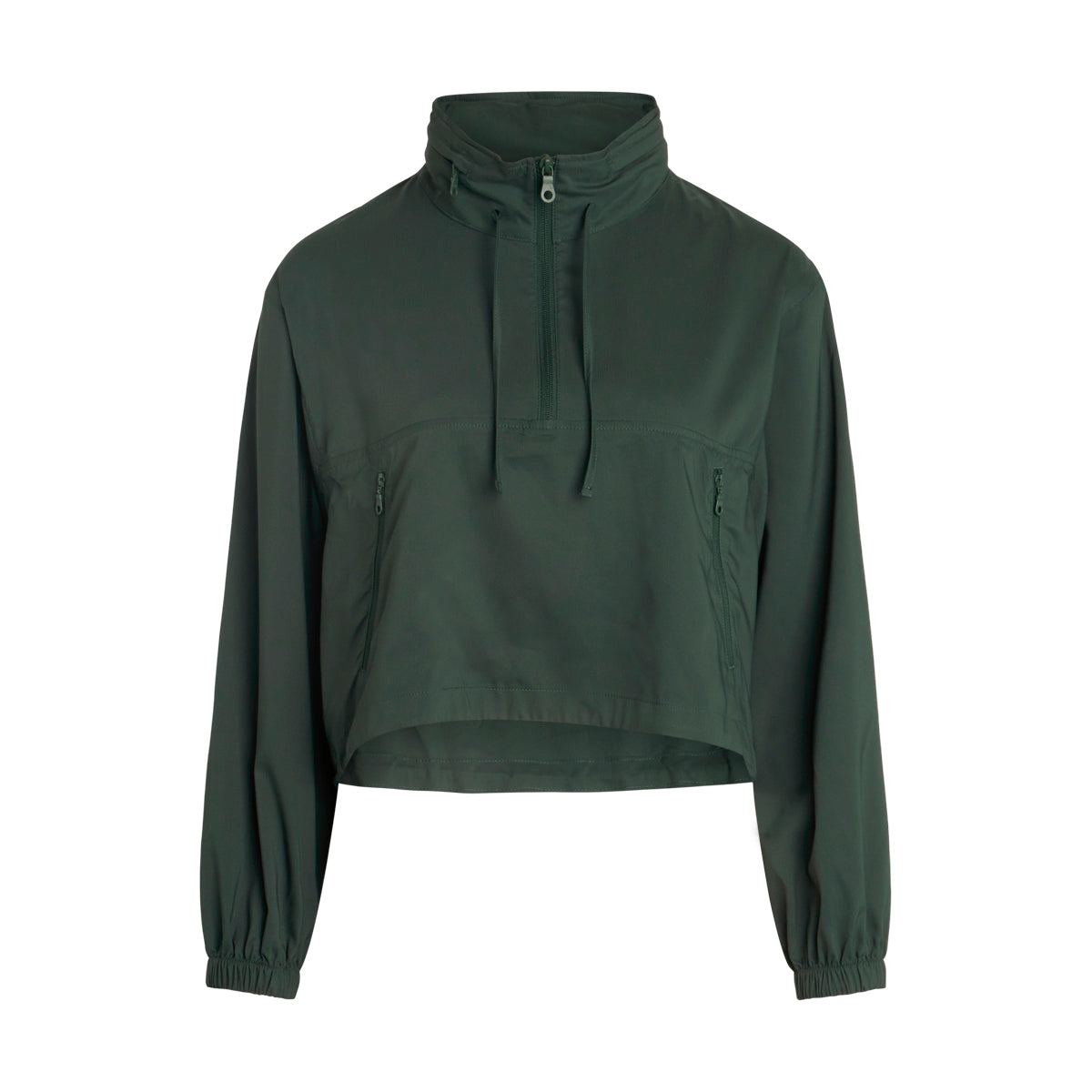 Girlfriend Collective Hummingbird Half Zip - Moss - 6006-MOSS