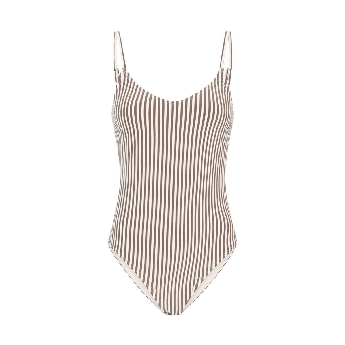 CCDK Brielle badedragt uden bøjle, beige - 65023 - 8032 - Chocolate Chip Stripe