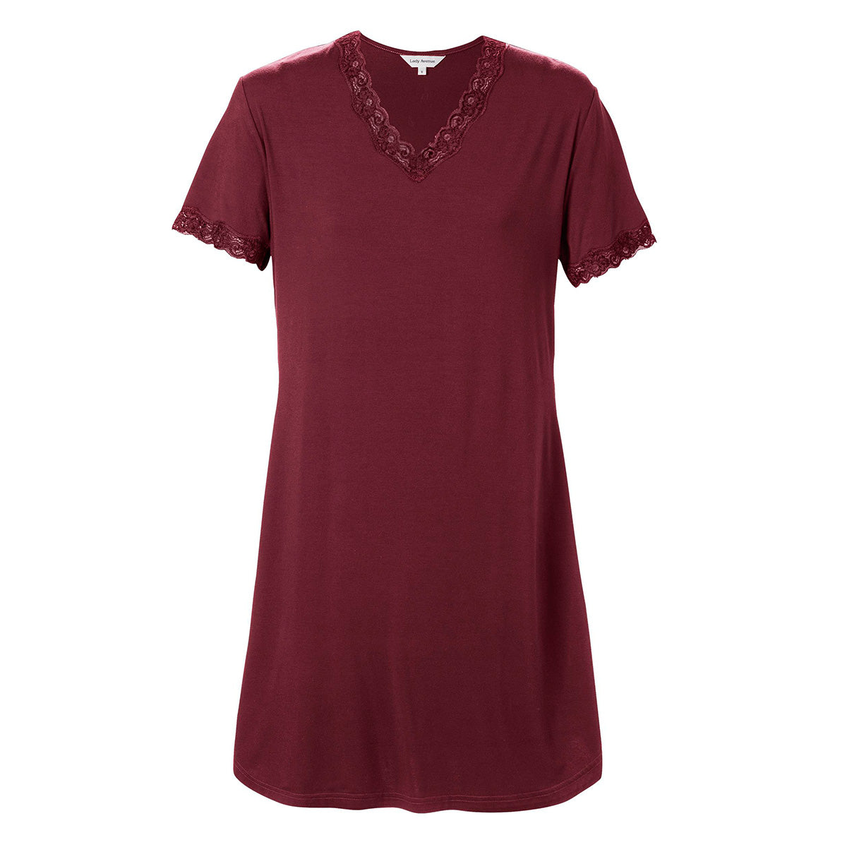 Lady Avenue Bamboo natkjole, rød - 66732 - 4800 - Red