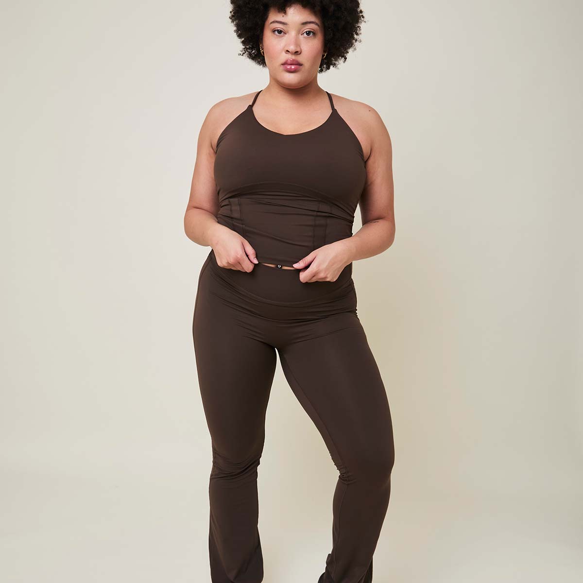 Copenhagen Cartel Art leggings, brun - 166027 - Arabica - Arabica