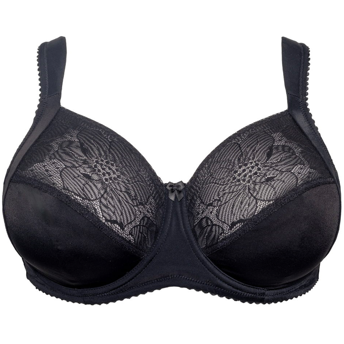 Plaisir Lisa BH med bøjle, sort - 1125 - Black - Black