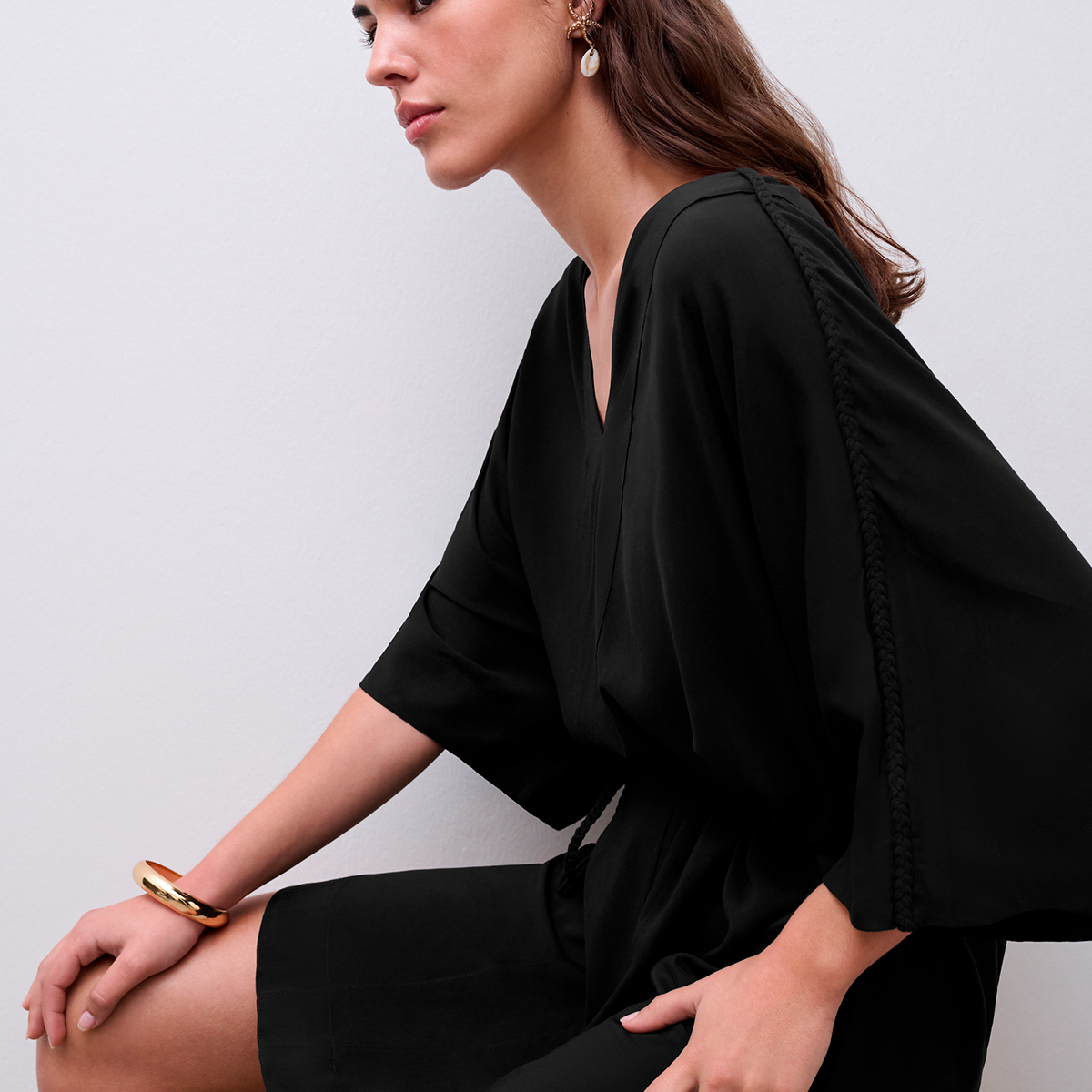 Chantelle Influence Short Kaftan - Black - C18RW6-011