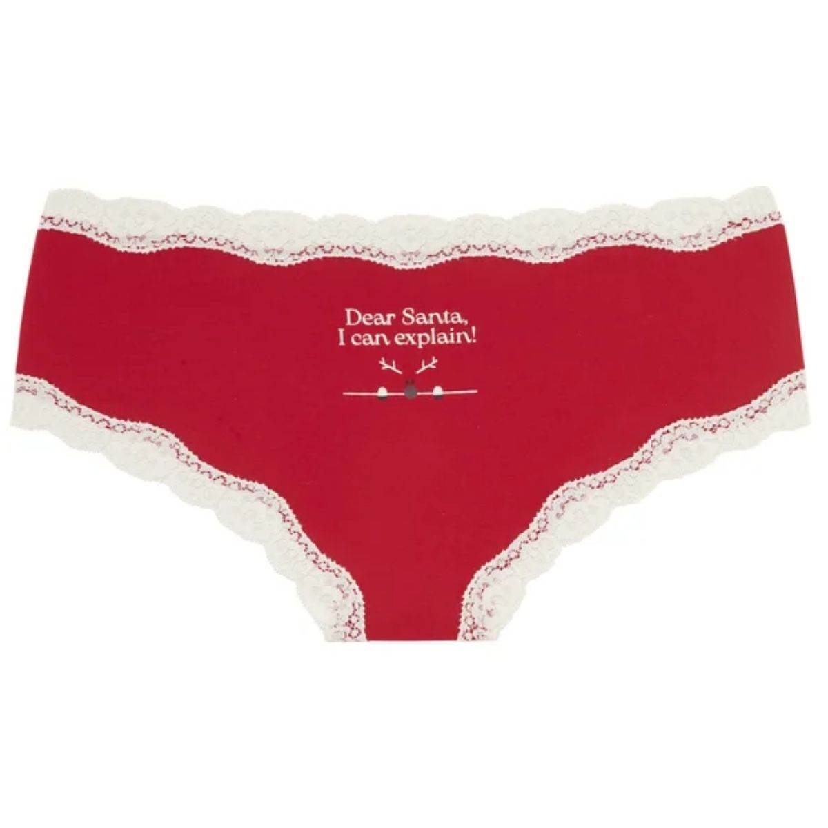 Lascana X-mas 2-pak hipster trusse, rød - ED-600HPA_154 - aop+red xmas - aop+red xmas