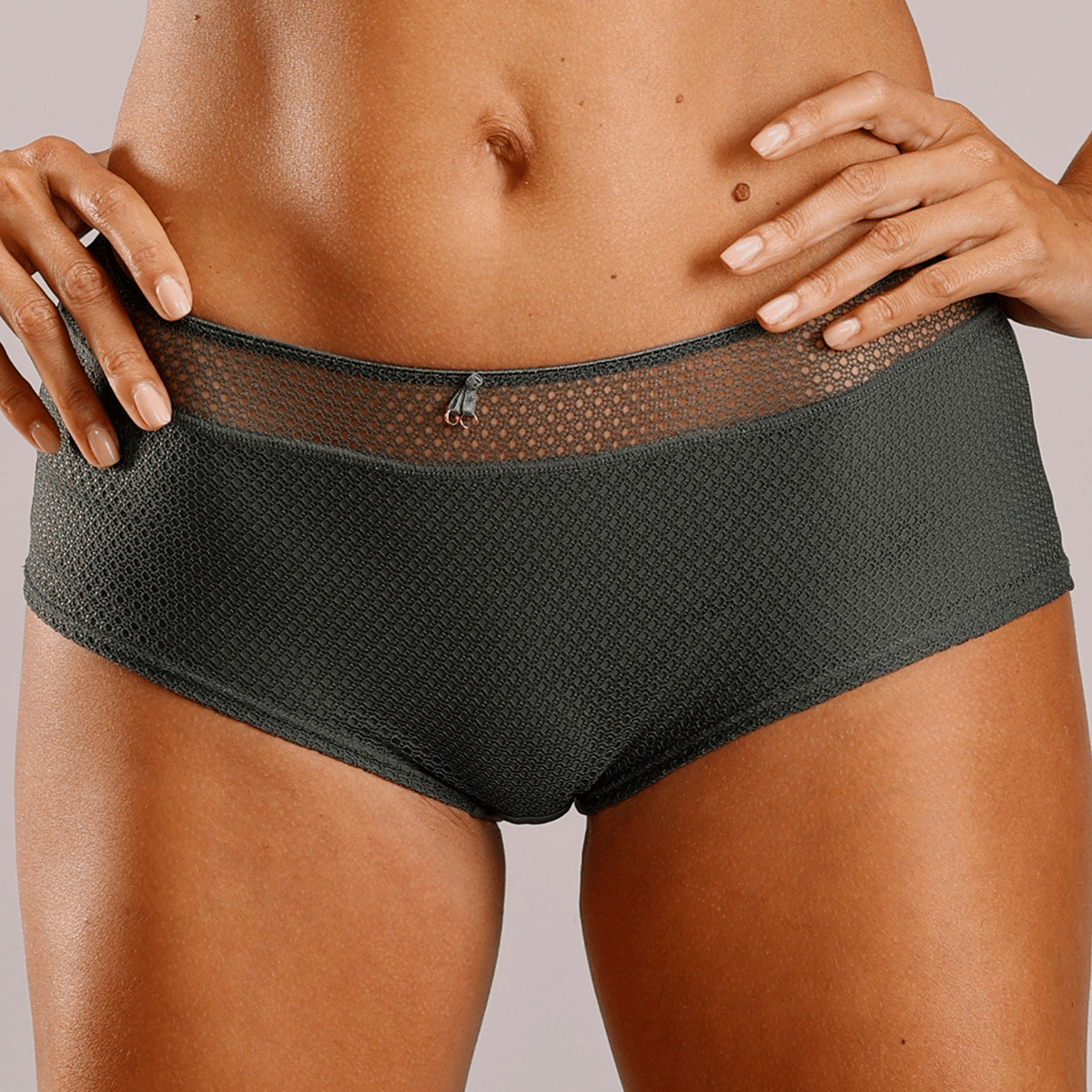Lascana Nuance Perfect Basics hipster trusse, grøn - HO-323-P - dark green - Dark Green