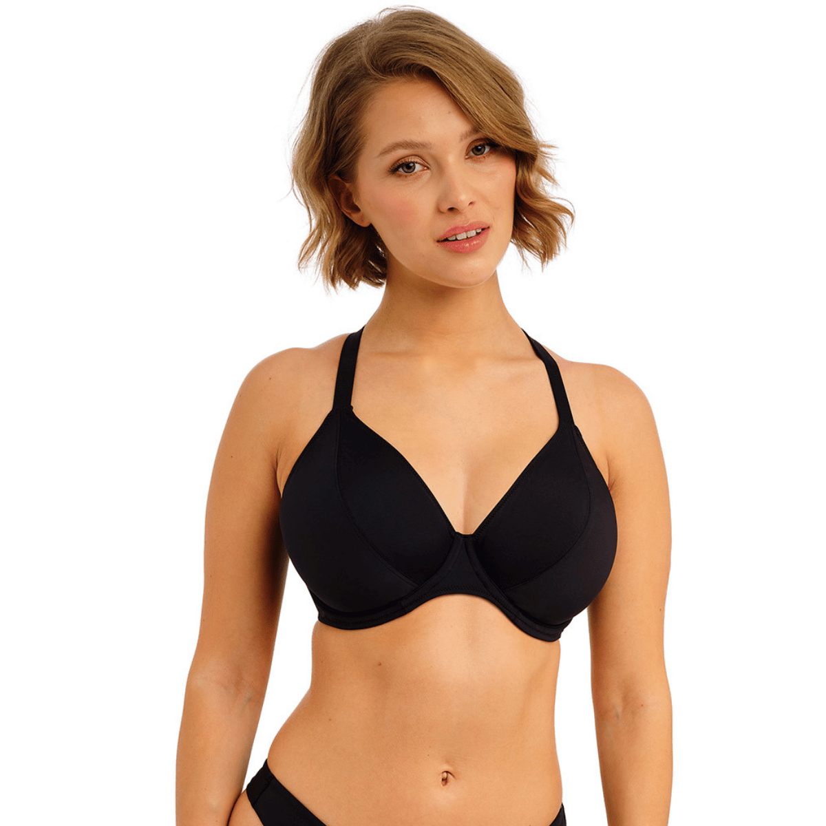 Freya Jewel Cove bikini top med bøjle, sort - AS7225 - PLK - Plain Black