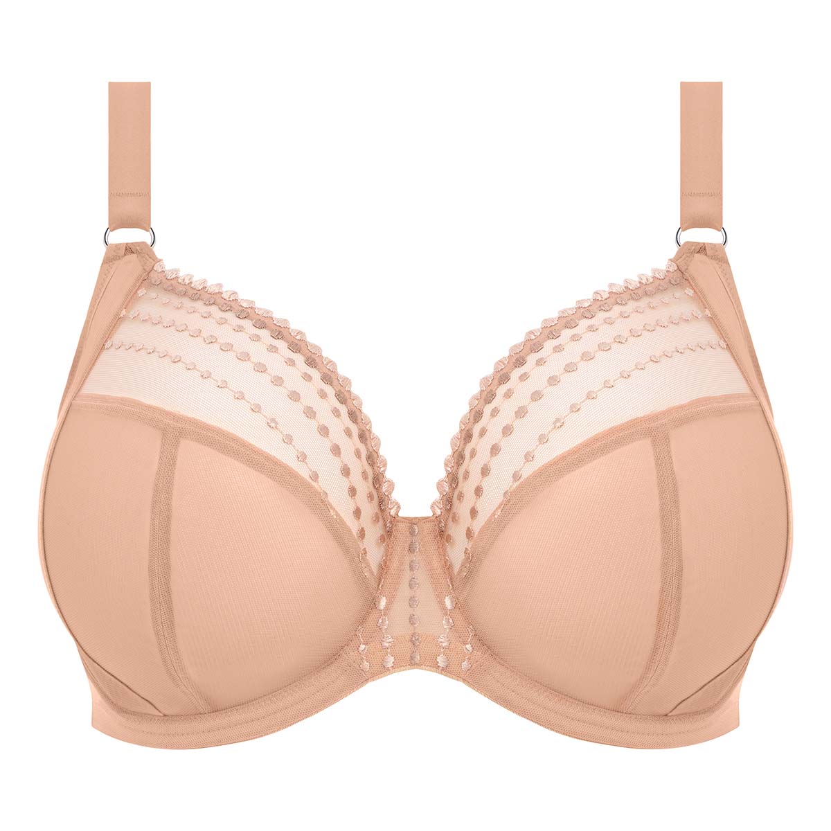 Elomi Matilda plunge BH, beige - EL8900 - CAT - Cafe Au Lait
