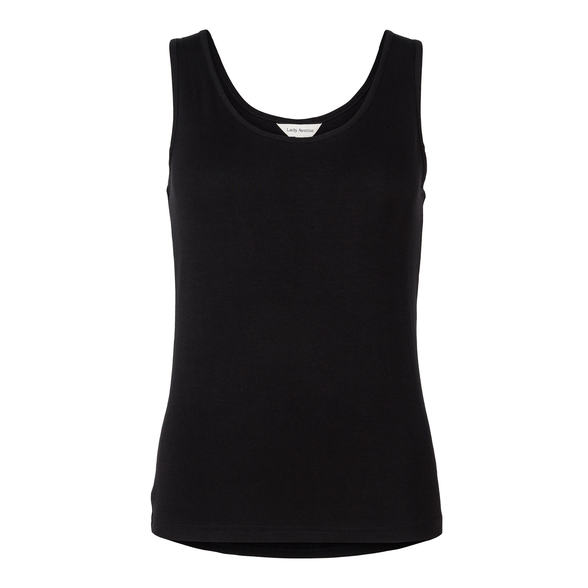 Lady Avenue Bamboo Basic Camisole - Black - 50-10502-02