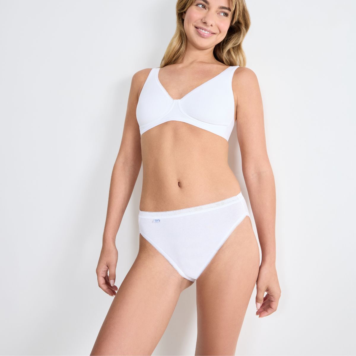 Sloggi Basic+ 3-pak tai trusse, hvid - 10007660 - 0003 - White
