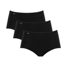 Sloggi 24/7 3-pak midi trusse, sort - 10167221 - 0004 - Black