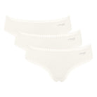 Sloggi Go Crush 3-pak hipster trusse, hvid - 10219671 - 00GZ - Silk White