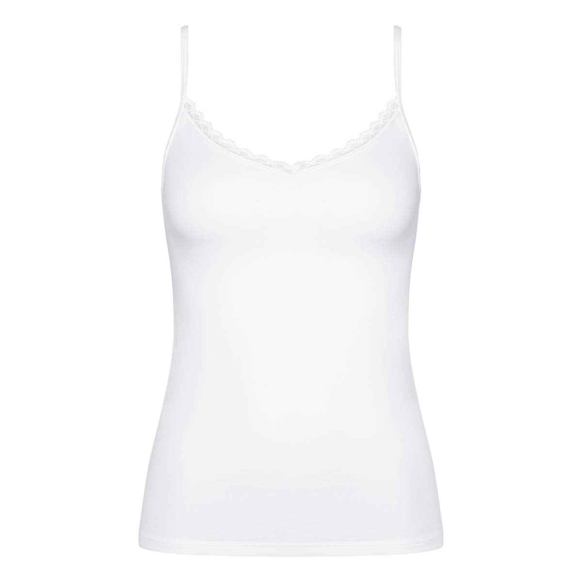 Triumph Feel Of Cotton top, hvid - 10224994 - 0003 - White