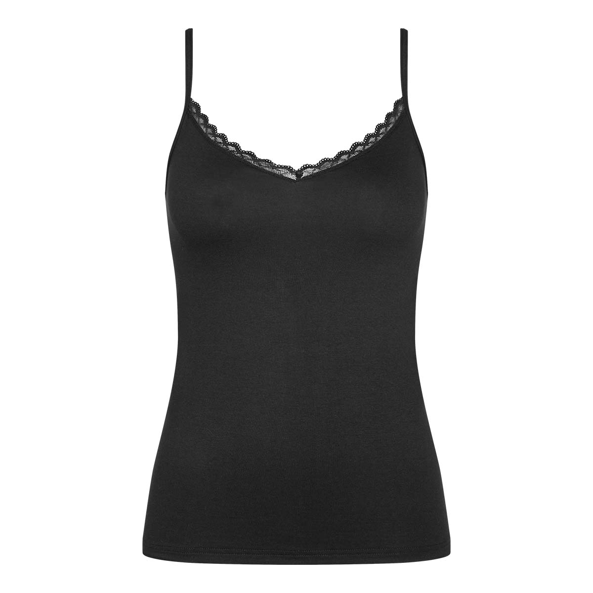 Triumph Feel Of Cotton top, sort - 10224994 - 0004 - Black