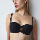 Triumph Body Make-Up Illusion Lace BH med bøjle, sort - 10226291 - 0004 - Black