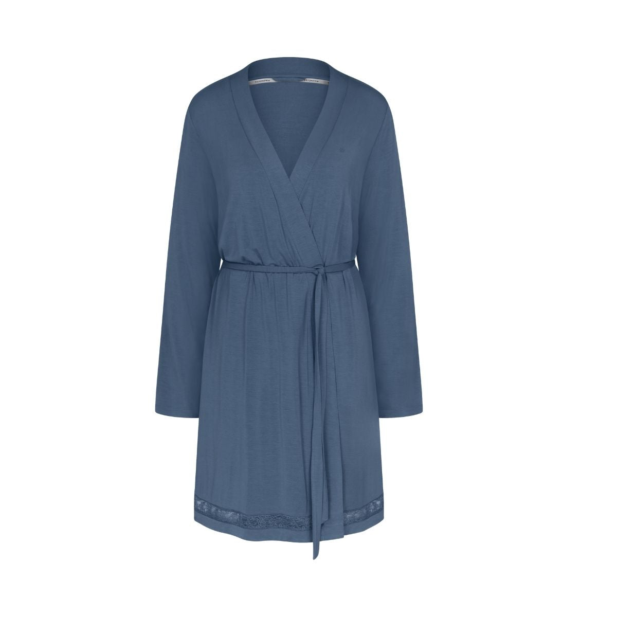 Triumph Comfort Allure morgenkåbe, blå - 10229168 - 7873 - Indigo Veil