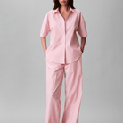 Calvin Klein pyjamas, pink - LV00QS7637 - 31F - Sera Stripe Cradle Pink