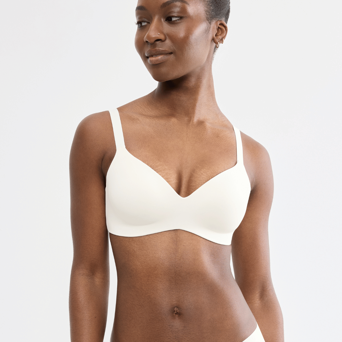 Sloggi Zero Feel 2.0 The Up BH uden bøjle, hvid - 10228521 - 00GZ - Silk White