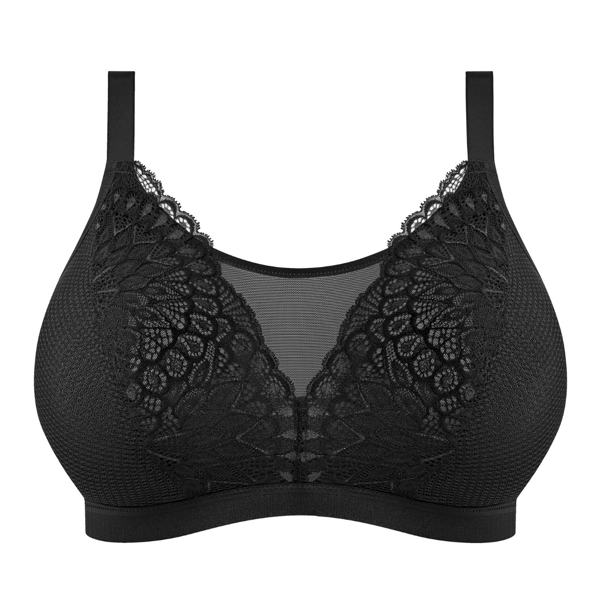 Elomi Tiernie BH uden bøjle, sort - El303317 - BLK - Black
