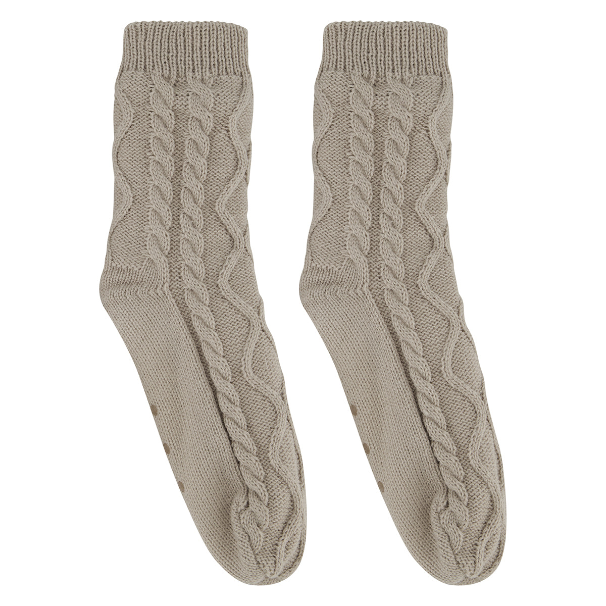 Hunkemöller Cable Sock - Oatmeal - 300734-Oatmeal