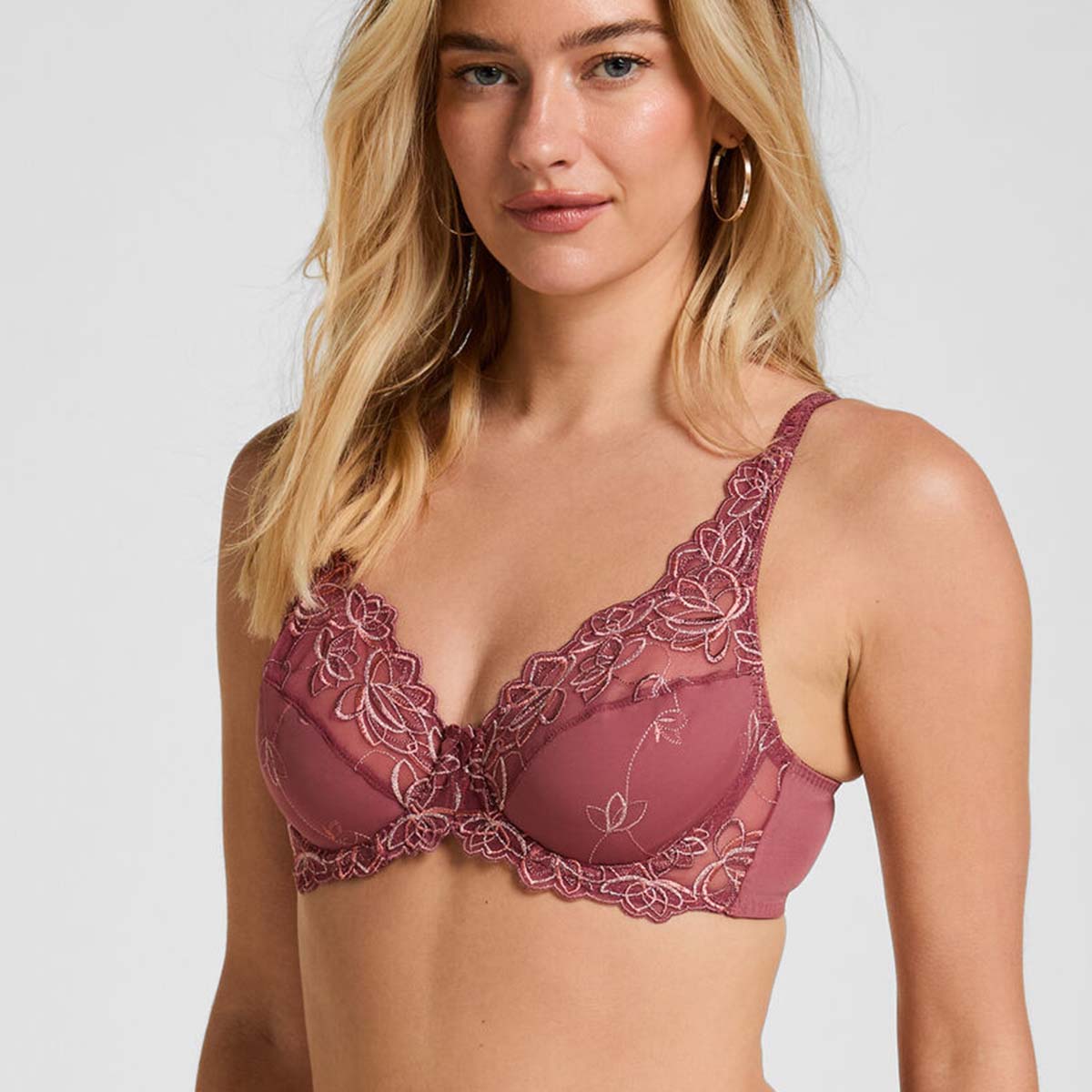 Hunkemöller Diva BH med bøjle, rosa - 305707 - Renaissance Rose - Renaissance Rose
