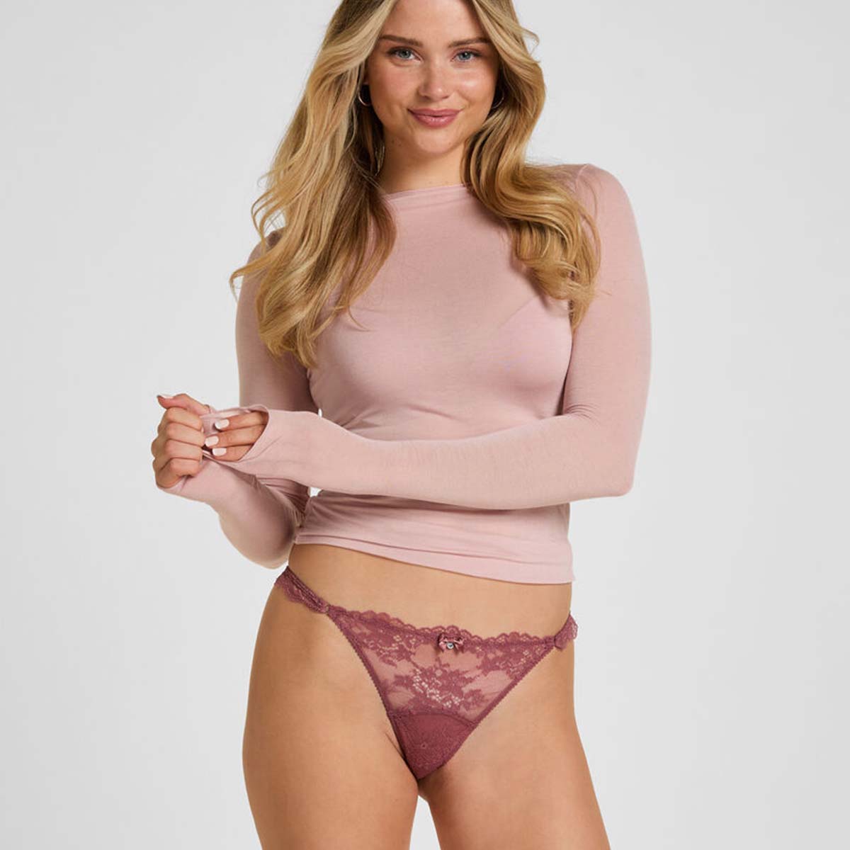 Hunkemöller Naomi g-streng, rosa - 305751 - Renaissance Rose - Renaissance Rose