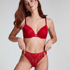 Hunkemöller Belle 6-pak brazilian trusse, multi - 305938 - Chili Pepper - Chili Pepper