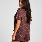 Hunkemöller natskjorte, brun - 306180 - Deep Mahogany - Deep Mahogany