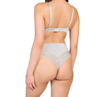 Ten Cate Secrets Lace brazilian trusse, grå - 31821 - 6250 - Silver Shimmer