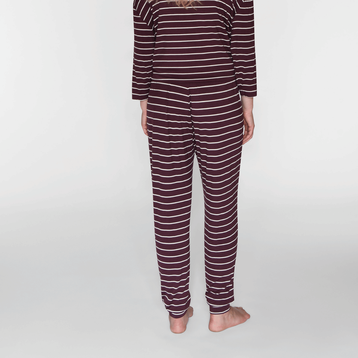 CCDK Johanne natbukser, lilla - 60130 - 3046 - Fudge Stripe