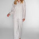 CCDK Marion pyjamas, hvid - 61487 - 1034 - Whisper White Check