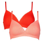 After Eden My Basic 2-pak BH uden bøjle, multi - 80.04.0001 - 243 - Two Tone Coral Red