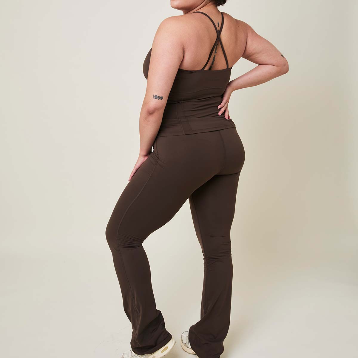 Copenhagen Cartel Art leggings, brun - 166027 - Arabica - Arabica
