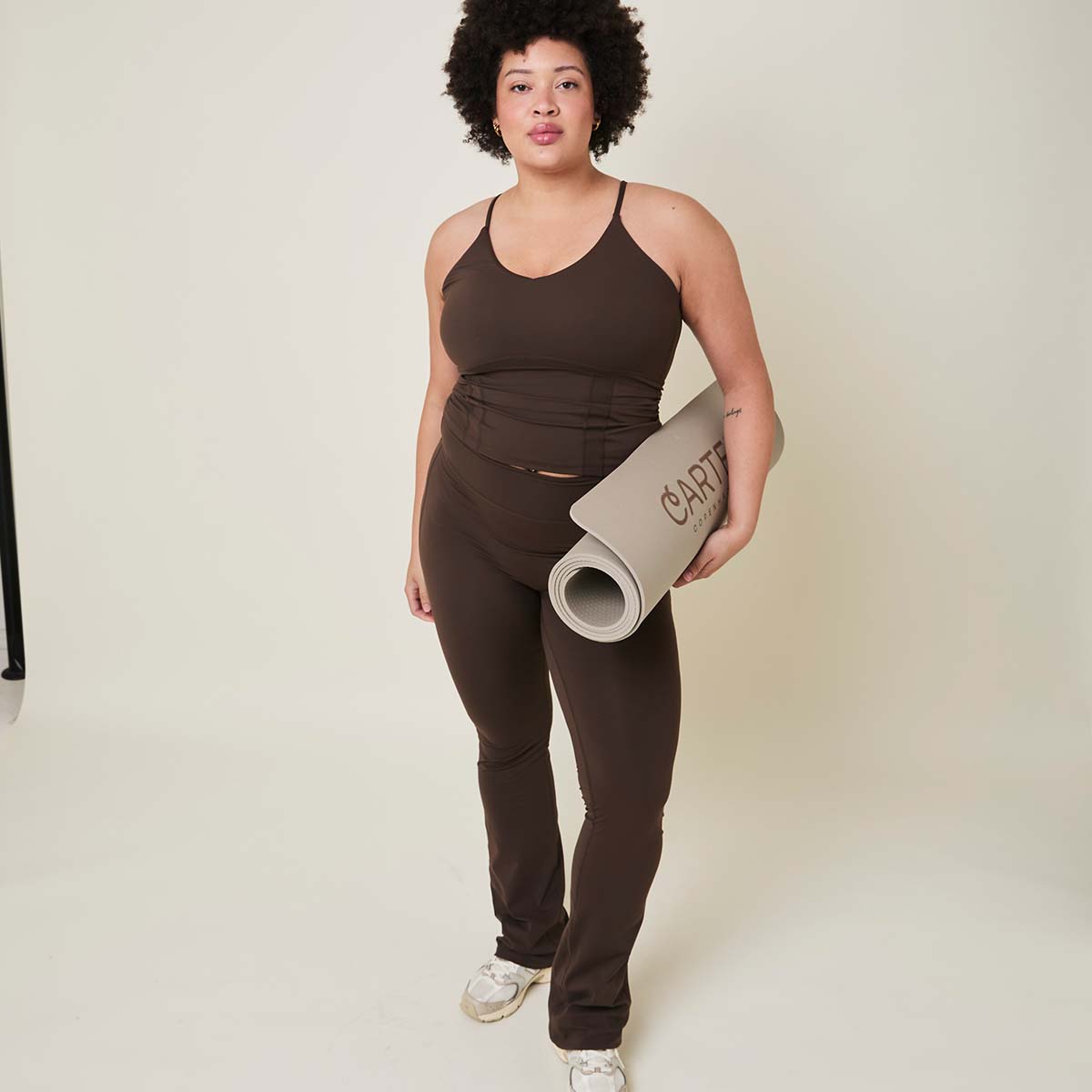 Copenhagen Cartel Art leggings, brun - 166027 - Arabica - Arabica
