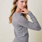Copenhagen Cartel Aveline striktrøje, grå - 166061 - Grey Melange - Grey Melange