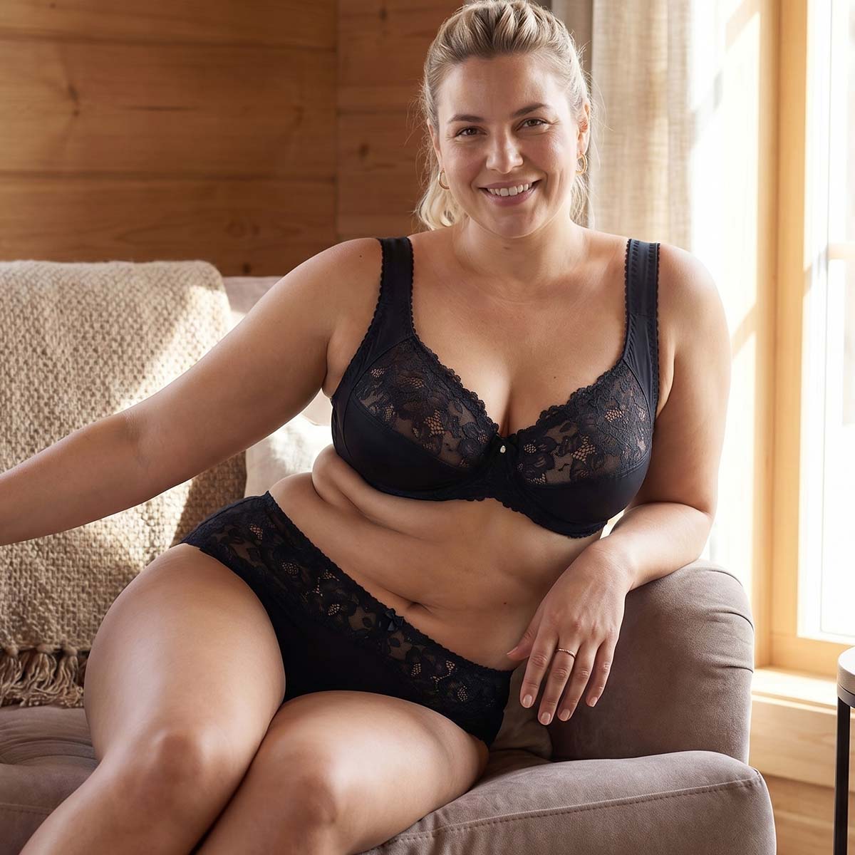 Plaisir Annette BH med bøjle, sort - 3344 - 1 - Black