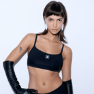 Chantelle Softstretch bralette BH, sort - C11D20 - E67 - Midnight Monogram