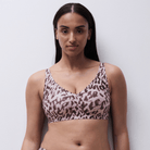 Chantelle SoftStretch Power plunge BH, lyserød - C11DQB - E46 - Blurry Panther