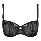 Chantelle Mystic Dream balconette BH, sort - C11YM5 - 03M - Black/Silver Lurex