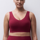 Chantelle SoftStretch BH top, rød - C16A10 - 020 - Red Raspberry / Sedona