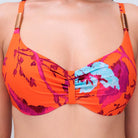 Chantelle Icon bikini top med bøjle, orange - C16VM0 - A01 - Painted Flowers