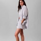 Calvin Klein natskjorte, lyseblå - LV00QS7595 - 4I8 - XL