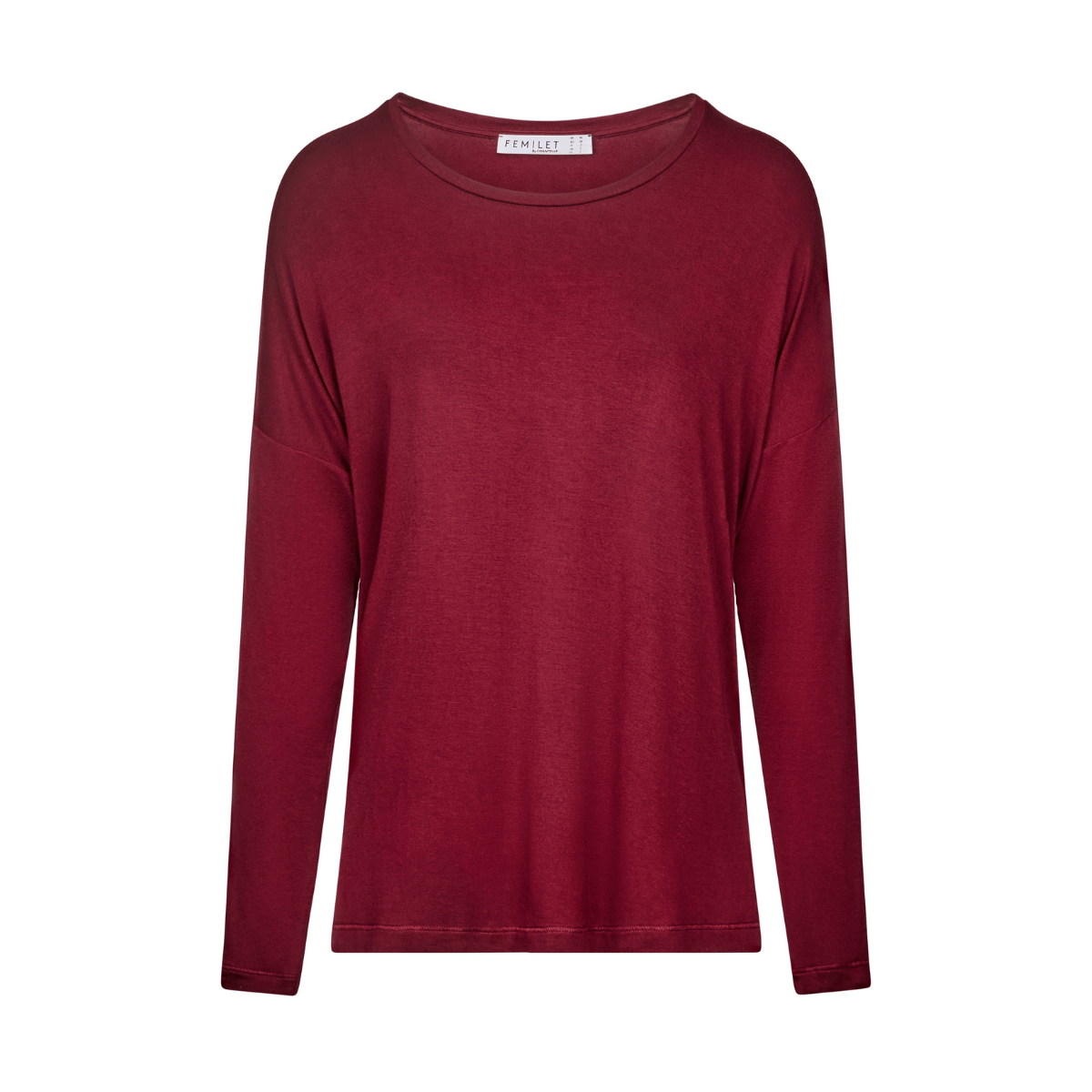 Femilet Yara nattrøje, rød - FN7690 - F00 - Chocolate Truffle