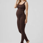 Mamalicious MLtia Jeanne graviditetsleggings, brun - 20011082 - Java - Java